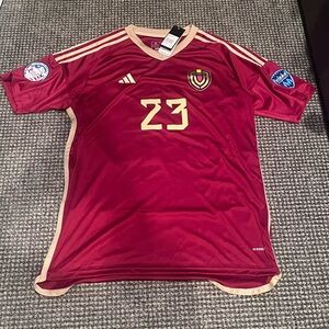 Men’s La Vinotinto Venezuela HOME JERSEY (XL) Salomon Rondón #23